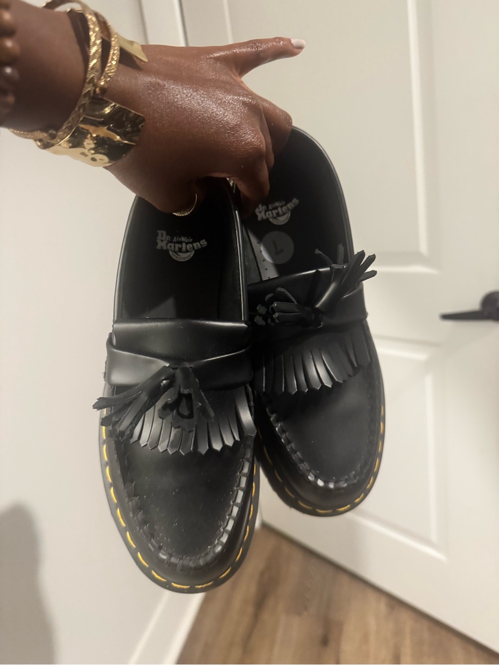 Dr. Martens women’s Black Tassel Kiltie Loafers